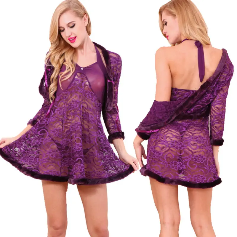 

Lingerie Babydoll Sleepwear Women Baby Doll Sexy Lingerie Woman Sexy Costumes Nuisette Dentelle Hot Erotic Dress Exotic Apparel