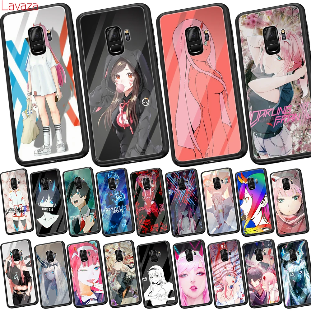 

Lavaza Anime Darling in the FranXX Tempered Glass Soft Case for Samsung Galaxy Note 8 9 A30 A50 A70 S8 S9 S10 Plus Cover