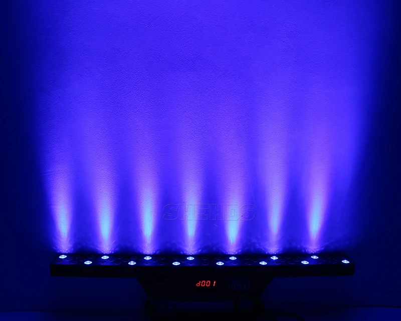 Светодио дный светодиодный настенный умывальник 54 Вт 3 RGBW DMX512 сценический эффект Освещение хорошо для DJ дисковечерние тека ночной клуб