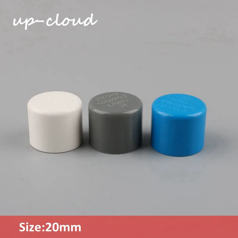

6pcs UP-CLOUD PVC ID 20mm Hose End Connector Water Pipe Plug Tube End Cap for Garden Irrigation Farm Supplies Fish Tank Adapter