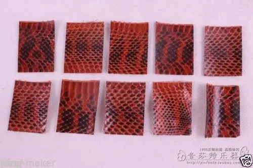 

Free shipping 10 pcs Bow Skin Snake Bow Parts for 10 bows 2.7x3.5cm Cello Violin viola New