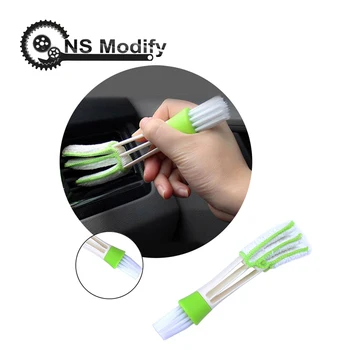 

NS Modify Multi-functional Double Ended Auto Car Cleaning Brush Ventilation Cleaner Blinds Duster Car Care Brushes Detailing