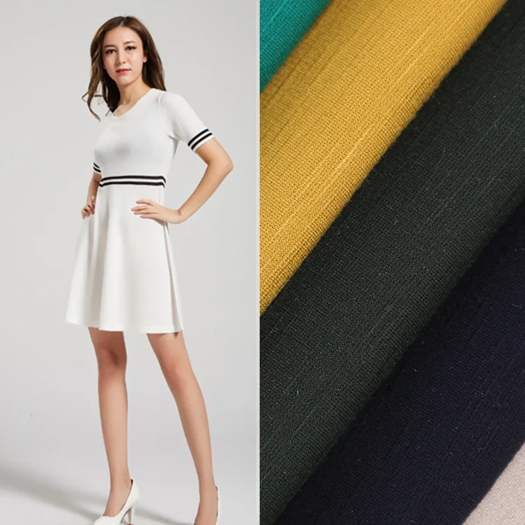 Stretch Knitted Fabric Suit Sports Dress Fabrics 300GSMin Fabric from