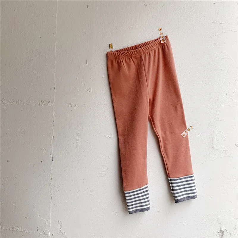 

Girls pants spring and autumn 2019 new small and medium girls slim leggings nine points pants