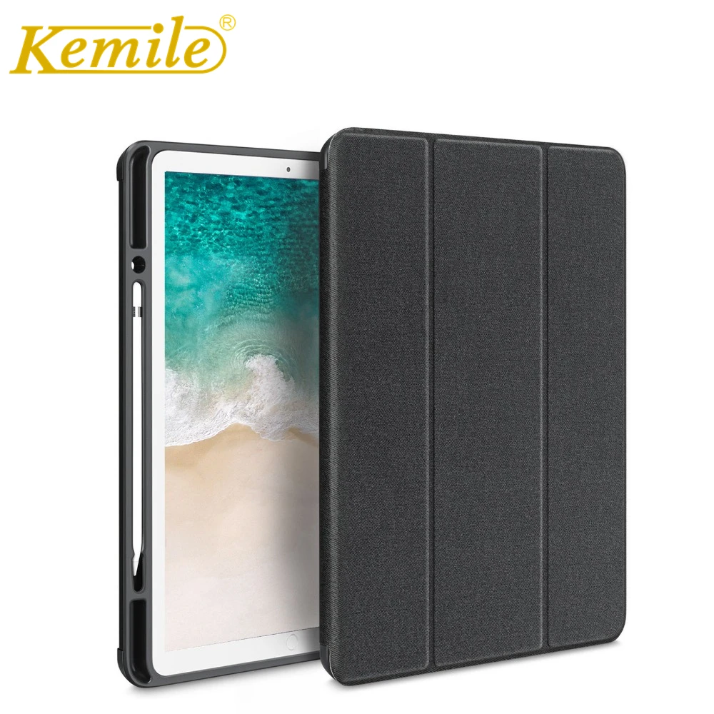 Kemile Case For ipad Pro 12.9 Drop resistance TPU+PU W Pencil Holder Smart Auto Sleep Wake Cover iPad inch | Компьютеры и офис