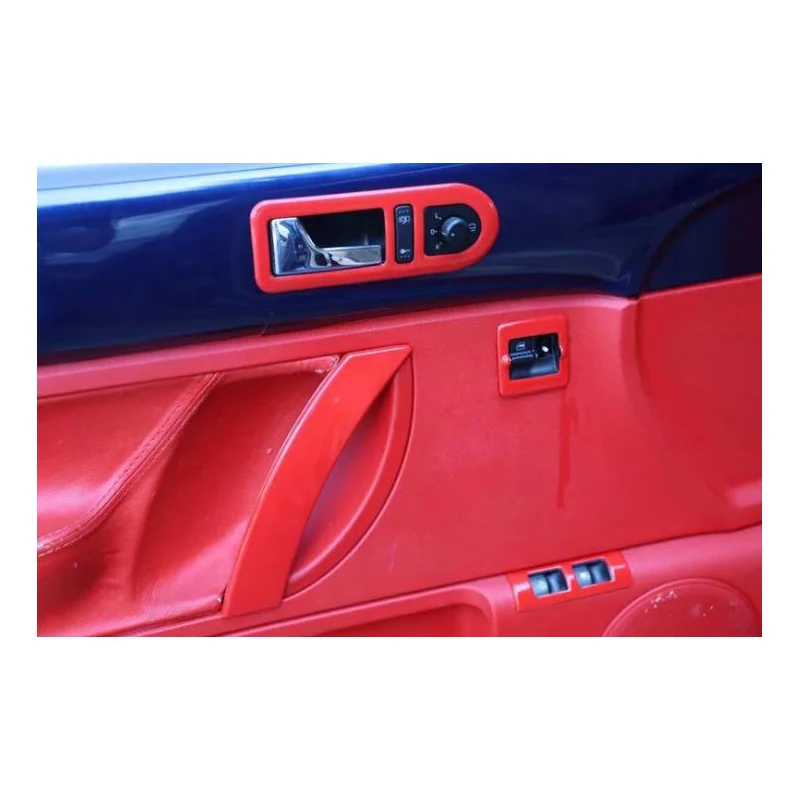 Fit For Volkswagen Beetle 2003-2010 2PCS Red ABS Car Door Interior Handle Bowl Protector Cover Trim Moldings Car Styling