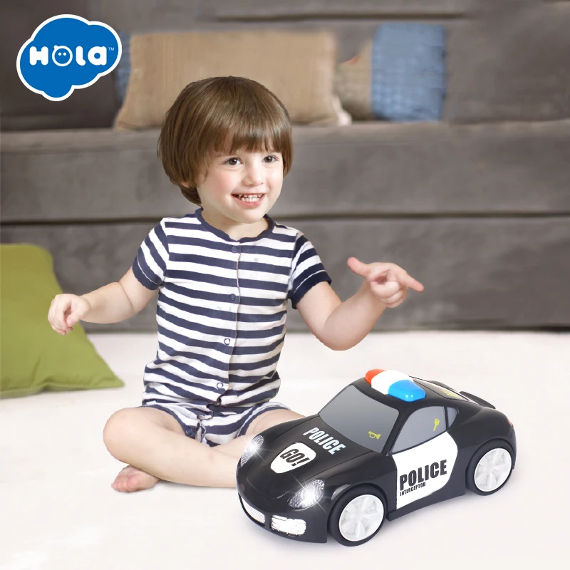 HOLA 6106A детские игрушки скоростная полицейская модель автомобиля с осязаемой