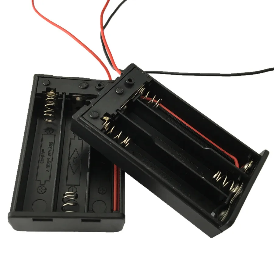 3xaaa держатель батареи 3AAA 3XLR3 4,5 V 3X1,5 V корпус батареи с переключателем включения/выключения/крышкой/винтовым отверстием, 100 шт/лот