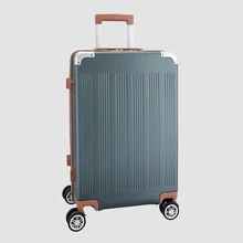 2" 24" 2" дюймов Алюминиевая багажная тележка сумка, чемодан на колесиках с замком, Мужская вместительная ABS+ PC жесткая коробка