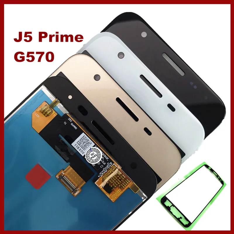 С сенсорным экраном дигитайзер LCD для SAMSUNG GALAXY J5 Prime G570F SM-G570F G570 G570K G570L дисплей в