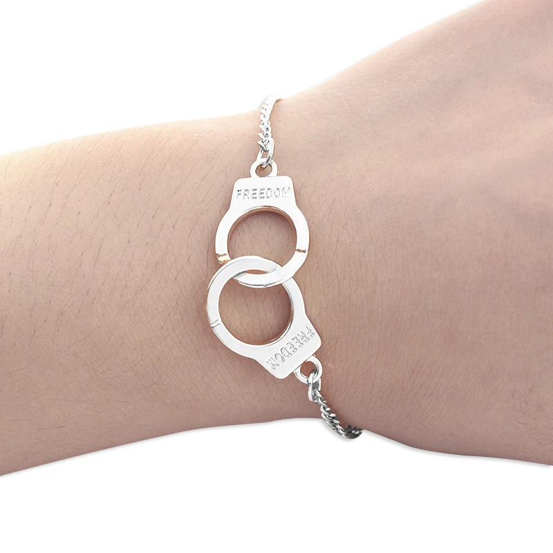 Мода наручники Браслеты для Для женщин модные резные фридон пары Блокировка Браслеты пара любитель наручники ювелирных изделий
