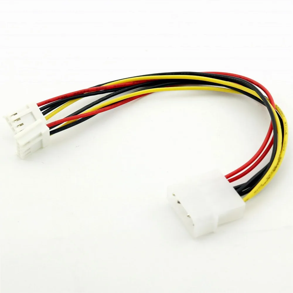 

5pcs 4 Pin Molex to Dual 4 Pin Floppy PC Power Y Splitter Adapter Connector Cable for Floppy Drive FDD 20cm