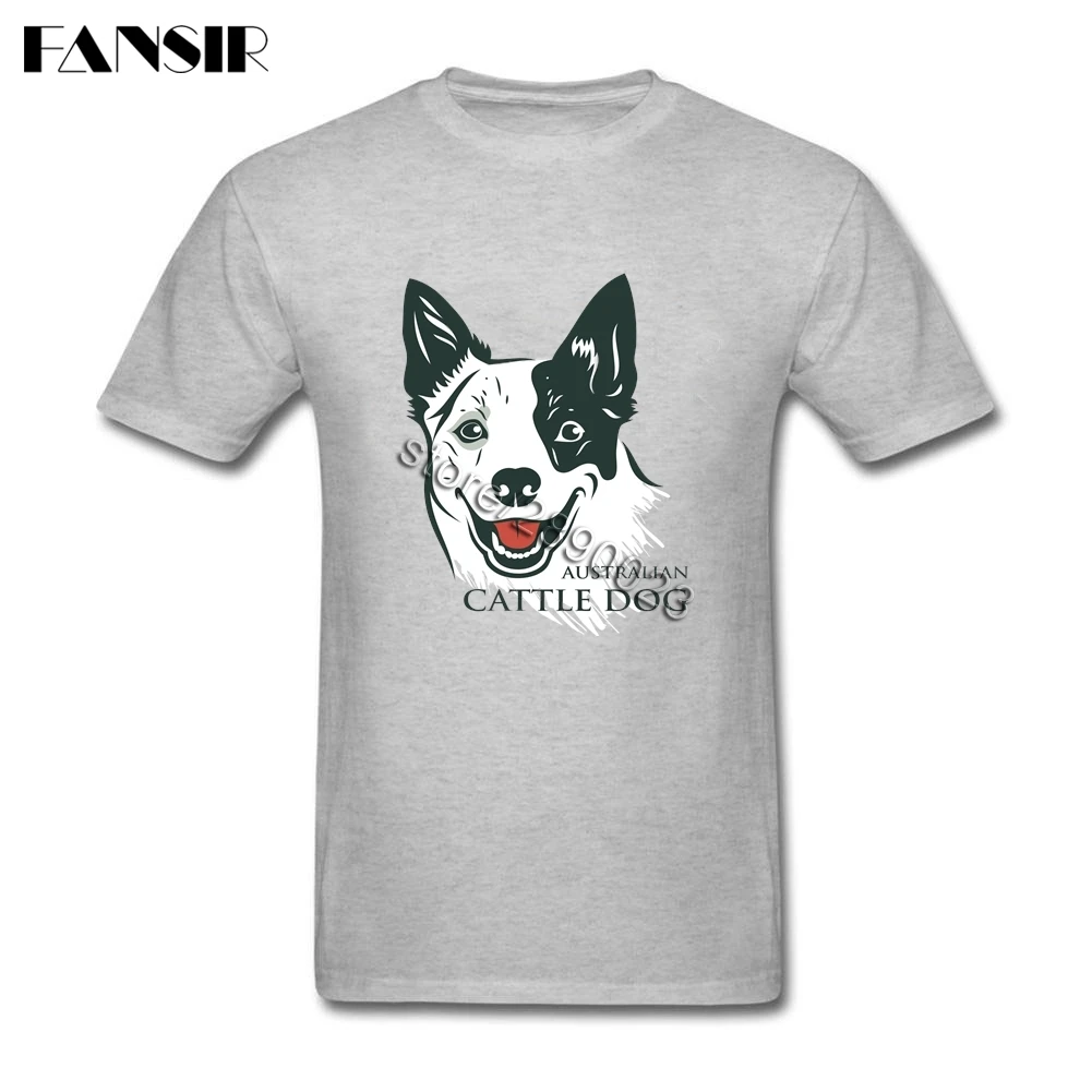 Latest Designed T-shirt Men Australian Cattle Dog T Shirt Short Sleeve Cotton Custom Group Brand Clothing | Мужская одежда