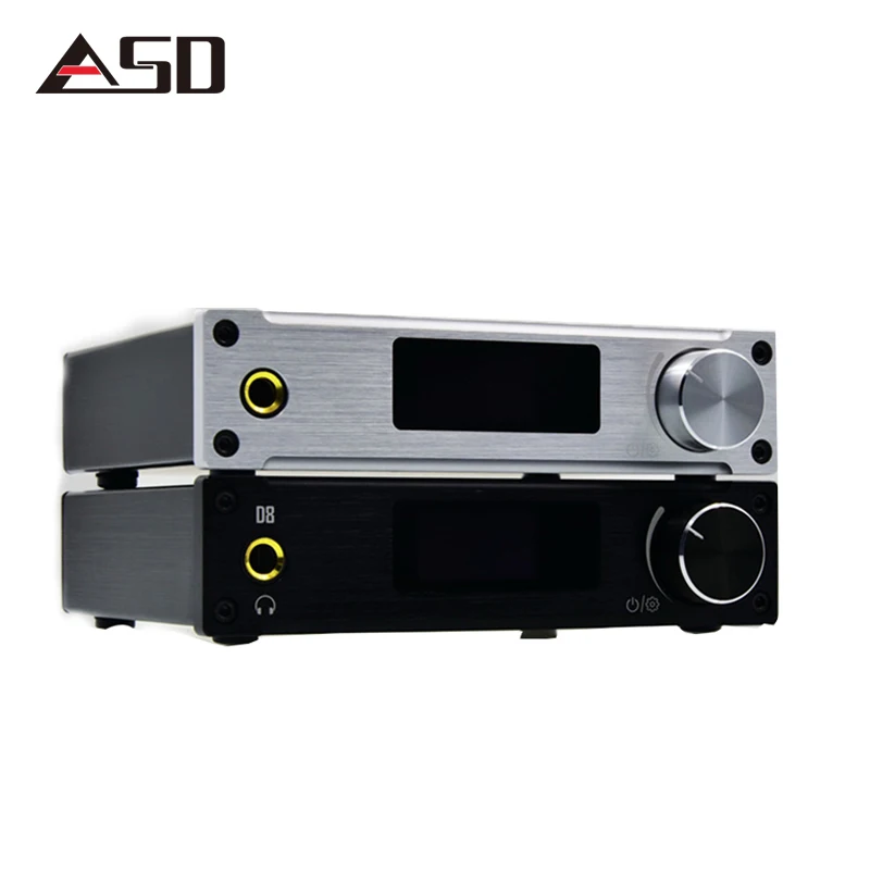 ASD Amplifier Class D ALIENTEK D8 Full Pure Digital HiFi Stereo Amplifiers USB Coaxial Optical Audio Power Amplificador  PCM2704