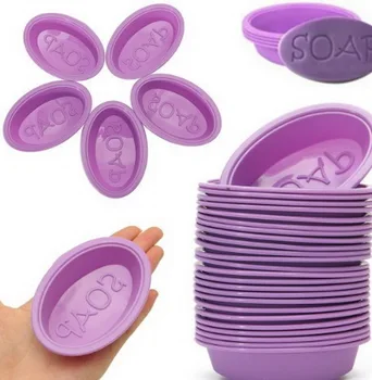

DHL 1000pcs Multi-function Soap Oval Diy Silicone Mold Soap Candy Cake Cake Decoration Baking Tool Silicone Mold
