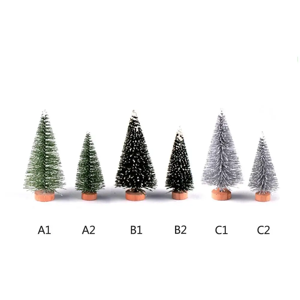 

Christmas Tree Micro View Mini Christmas Tree Desktop Ornament Home Decoration 10-25cm Fast Shipping