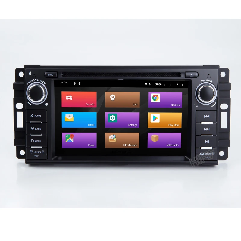 Cheap Quad Core Android 8.1CAR DVD player FOR JEEP GRAND CHEROKEE PATRIOT WRANGLE car audio gps stereo head unit Multimedia navigation 1