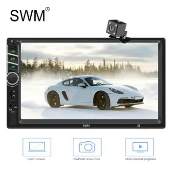 

SWM 2 din 7" Car Radio Stereo Multimedia Cassette Player Autoradio Mirror Link AUX FM Steering Wheel Control Araba Teypler Radio