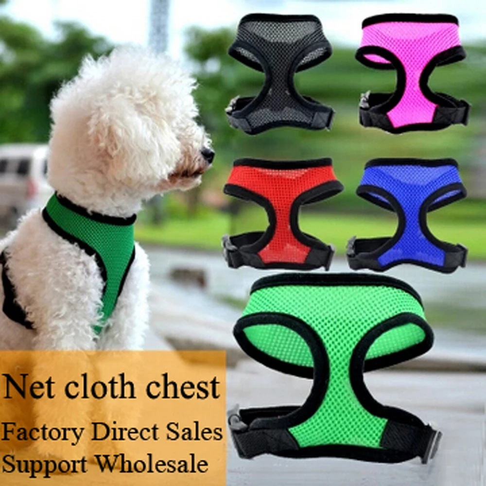 1pc Soft Air Mesh Dog Harness Puppy Comfort Harness Dog Net Cloth Chest