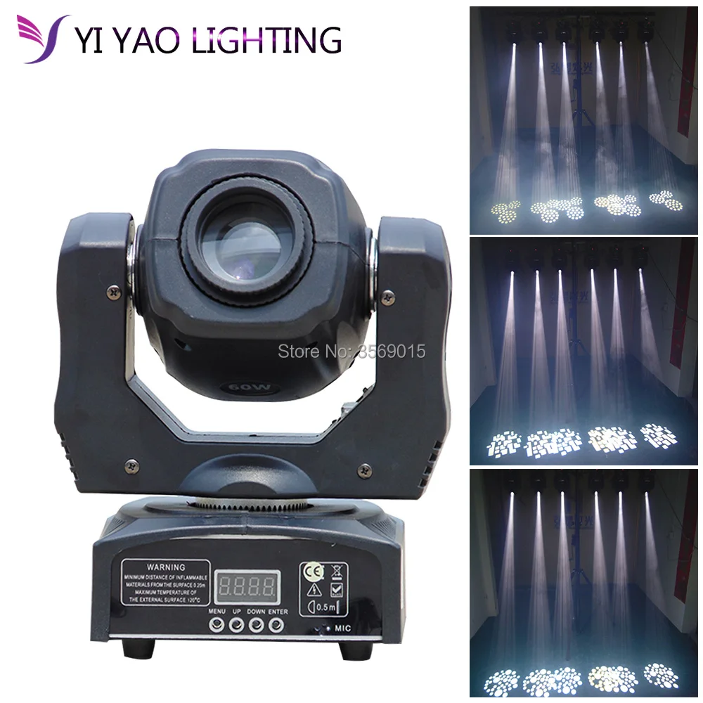 

Moving 60w LED Moving Head gobo Light led dmx 512 control mini dj diso moving heads 60w