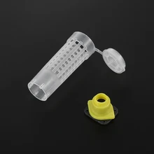 10 шт./пакет пластиковый для пчеловодства сотовый протектор пчела клетка для пчелиной матки Защитная крышка Rearing предотвратить укусов пчелы кепки улей