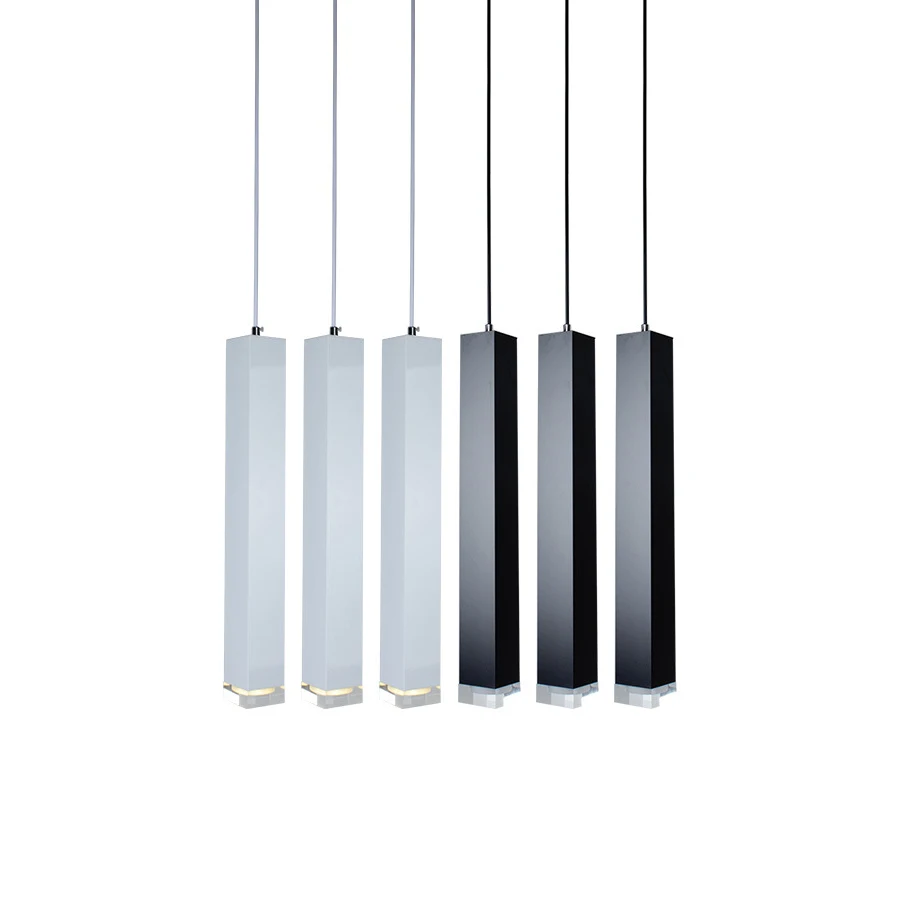  led Pendant Lamp dimmable Lights Kitchen Island Dining Room Shop Bar Counter Decoration Cylinder Pi - 32844163590