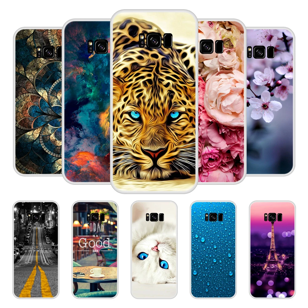 Phone Case For Samsung Galaxy S8 8 Plus Soft Silicone TPU Cute Pattern Printing Coque For ...