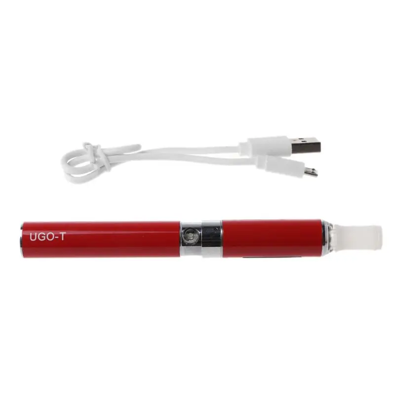 Перезаряжаемый UGO-T аккумулятор MT3 металлический атомайзер Набор для EGO-T EVOD Elronic сигарета Vape ручка набор аксессуаров - Color: Red