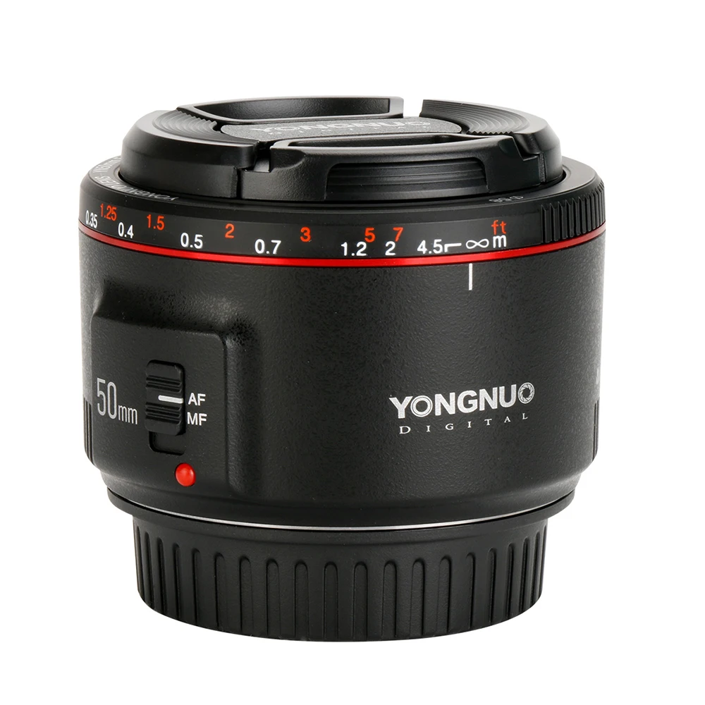 Объектив YONGNUO YN50mm F1.8 II с автофокусом Большая диафрагма для цифровых зеркальных