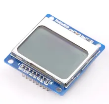 10 pçs/lote Novo Módulo de luz de fundo Branca 84*48 84x84 LCD adaptador PCB 5110