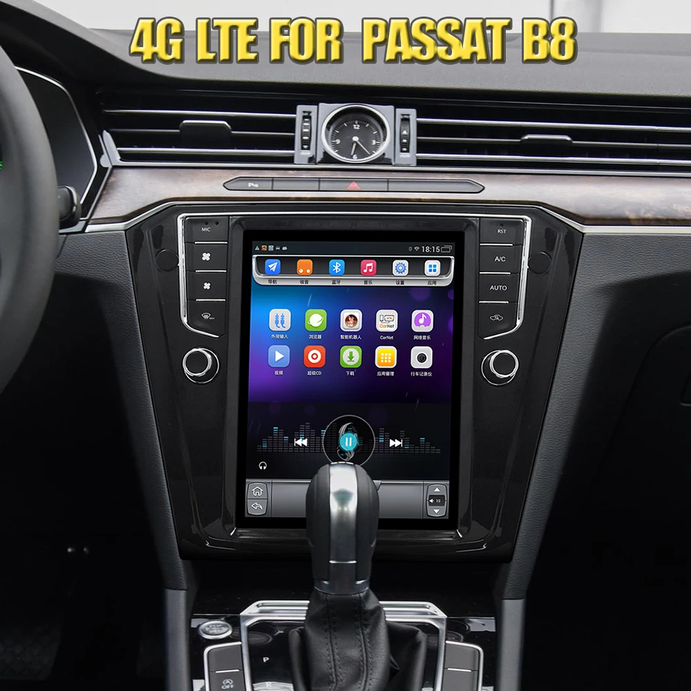 Clearance 4G Lte Vertical screen android multimedia video radio player for volkswagen Passat B8 sedan 2017 2018 years navigation stereo 2