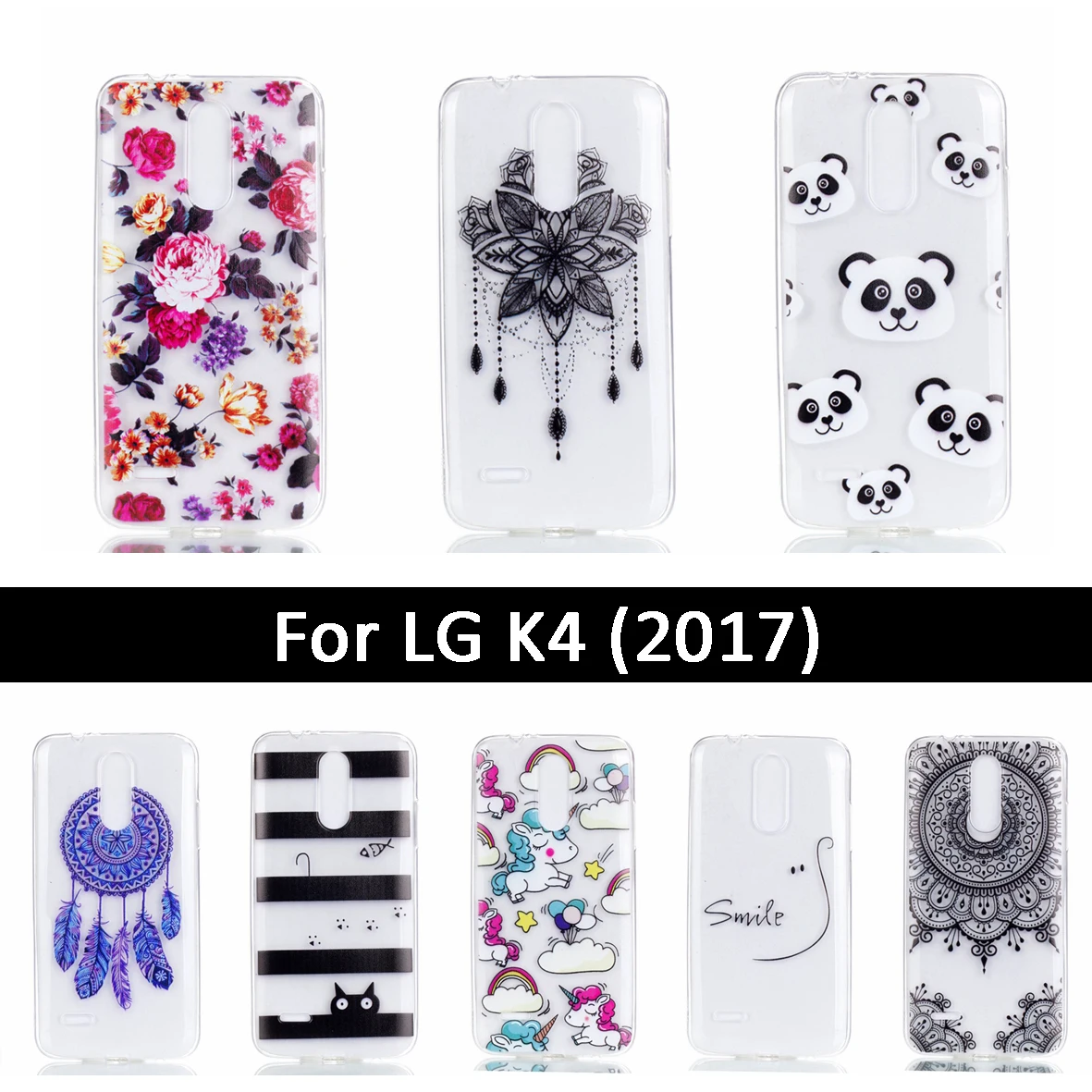 Модный чехол для LG K4 2017 европейская версия цветочный рисунок K 4 Мягкий ТПУ