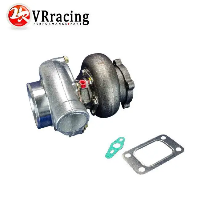 VR RACING GT3582 GT35 GT3582R T3 flange oil and water 4 bolt turbocharger turbo compressor A