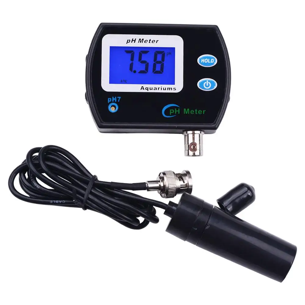 

yieryi Portable PH Meter Tester Accurate Digital Pen PH-990 Pocket Aquarium Wine Urine LCD PH Test with large screen