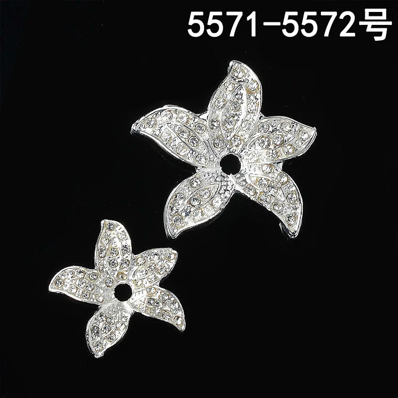 

50pcs/pack 29mm 39mm Silver Color Tone Alloy Metal Big Flower Charm Pendant For DIY Handmade Jewelry Making Wholesale