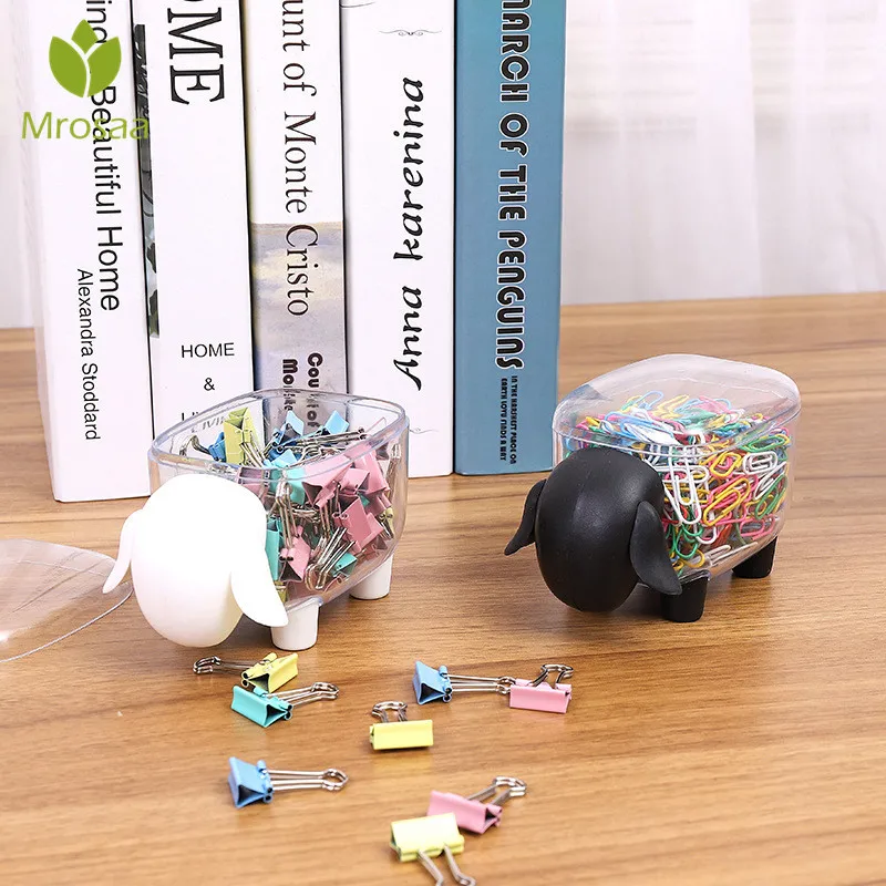

1Pcs Creative Mini Plastic Cotton Swab Storage Box Cute Sheep Elephant Dust-proof Cosmetic Storage Box Candy Desktop Organizer