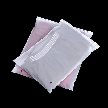 

20pcs 20x28cm 20x30cm PE Trosted storage bag reusable Zip Lock Plastic bag underwear clothing gift jewelry packaging bags