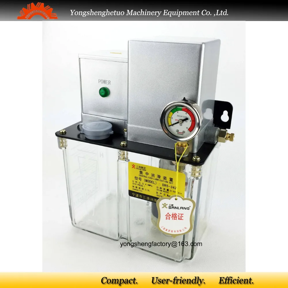 Electric lubrication grease pump gear lubricator 3L 380V PLC control