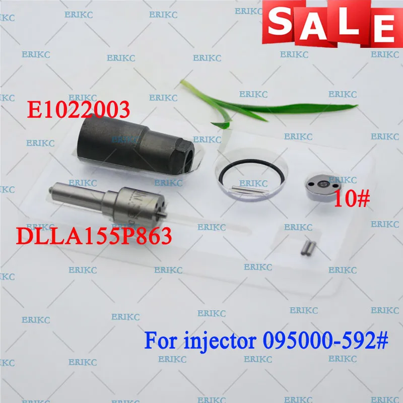 ERIKC 095000-5921 топливный инжектор ремонт Комплекты сопла DLLA155P863 клапан пластина, штырь, уплотнительное кольцо для Toyota Hilux 2KD-FTV