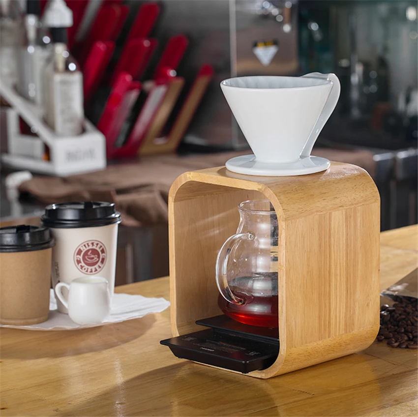 Кофейная капельница деревянный фильтр держатель чашки капельного стакана кронштейн многоразового использования для кофе подставка для фильтра для бариста аксессуар