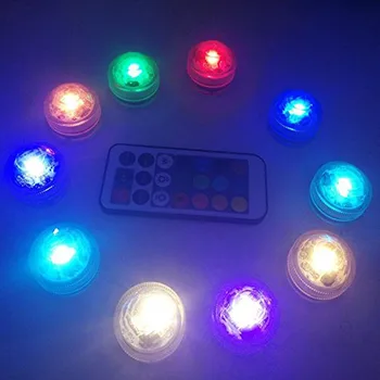 

Waterproof Flameless LED Tea Light with Remote Control Underwater Battery-Powered Submersible Lights Perfect for Party Lighting