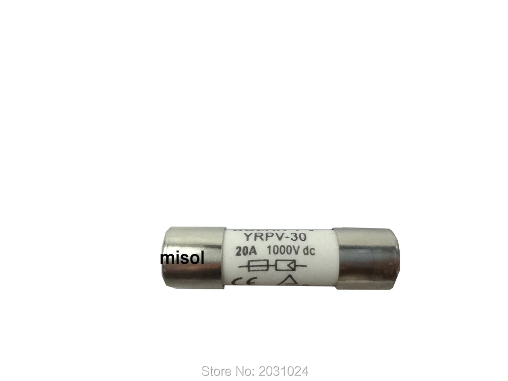 MISOL 1 unit of PV solar fuse 10A 1000VDC fusible 10x38 gPV