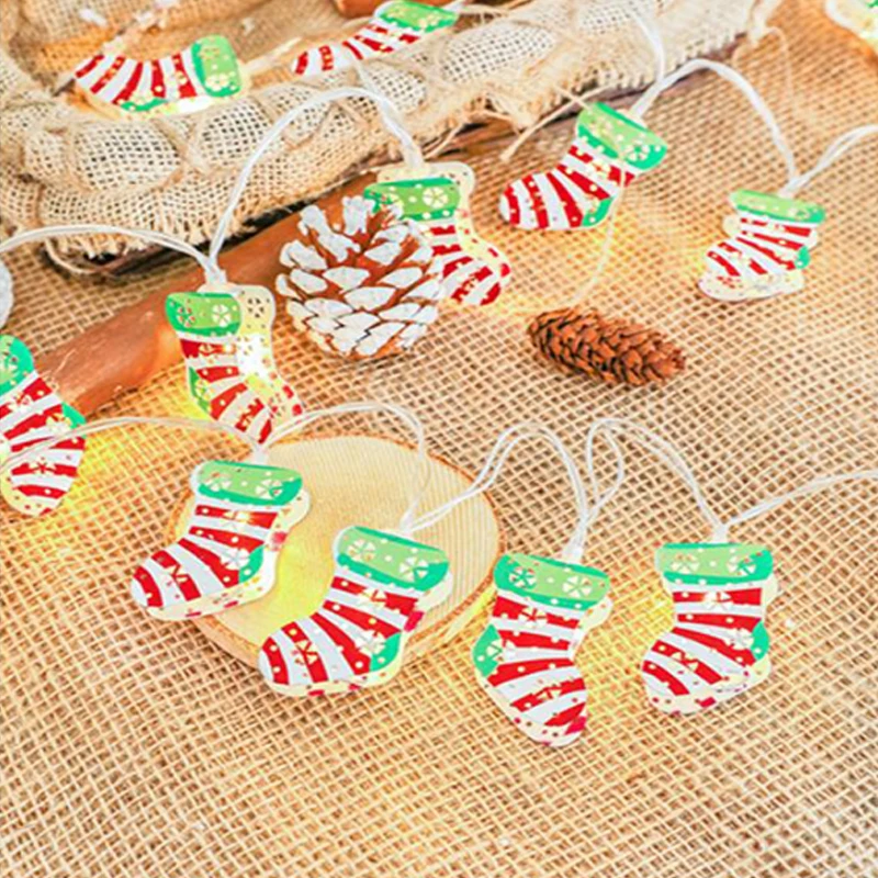 Christmas Lights Indoor 2M 20LED Christmas Led String Lights Decorative Lights christmas tree decorations Socks String Lights (3)