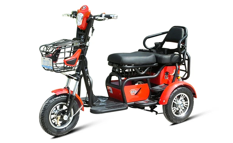 Flash Deal Electric Adult Tricycle 48v 500w Li-ion Battery Strang Range Red Blue White 0