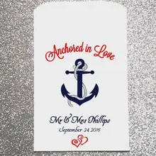 Пользовательские морской якорь Свадебные Конфеты стол лечить подарок пончик лепесток бросить мешки помолвка Bakery Cookie пользу Сумки