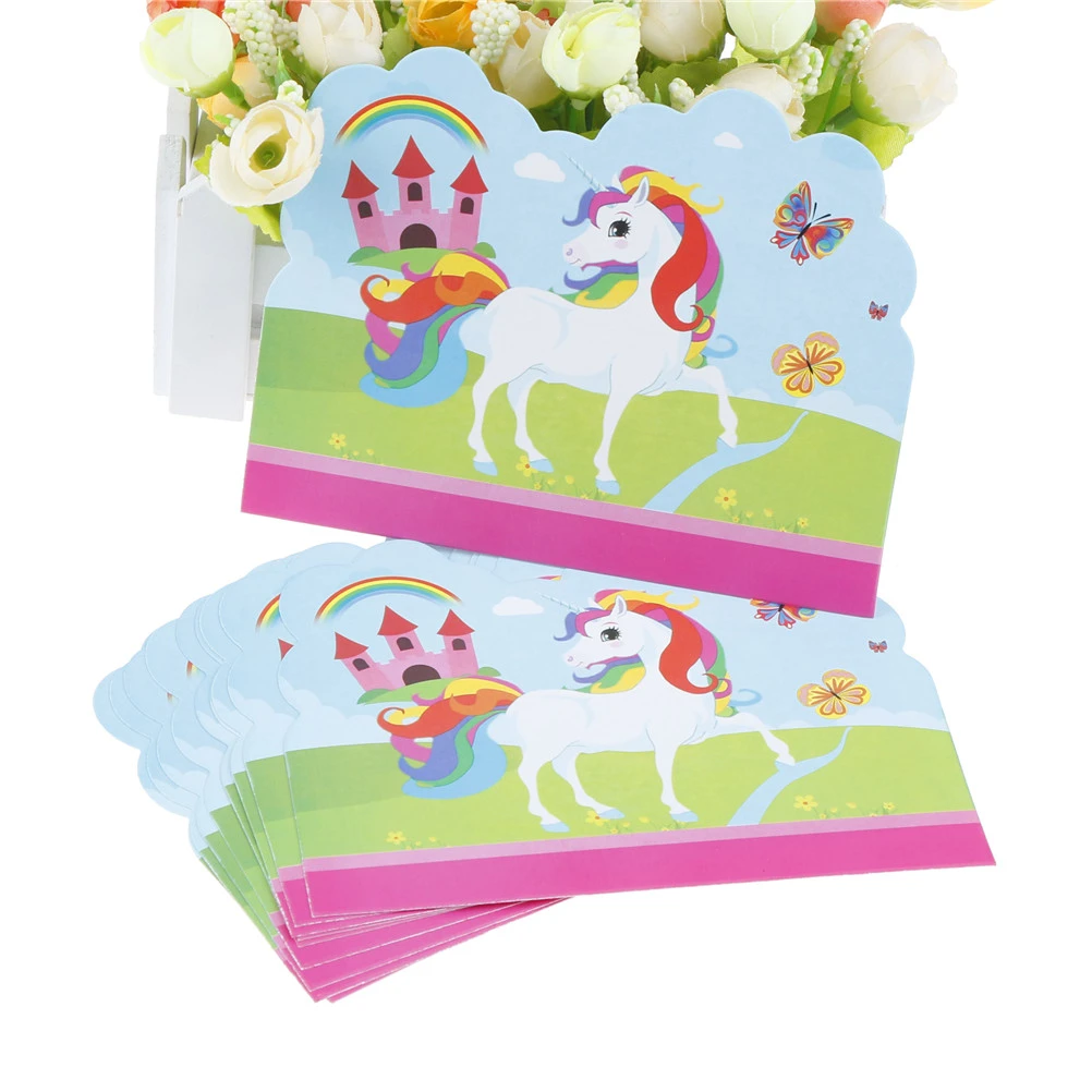 Carte D Invitation En Papier A Theme Licorne De Dessin Anime 10 Pieces Lot Fournitures De Fete D Anniversaire Pour Enfants Cadeaux De Decoration Aliexpress Carte D Invitation En Papier A Theme Licorne De Dessin Anime 10 Pieces Lot Fournitures De Fete D Anniversaire Pour Enfants Cadeaux De Decoration Aliexpress