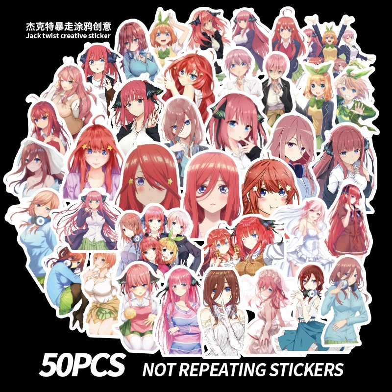 

50PCS Anime The Quintessential Fetal Doodle Sticker Toy Refrigerator Notebook Skateboard Doodle Waterproof Sticker Toys - WTZ105