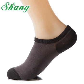 

BAMBOO WATER SHANG Men Bamboo Fiber Socks breathable sock Slippers assorted colors Male socks Size 39-44 5pairs/lot LQ-40