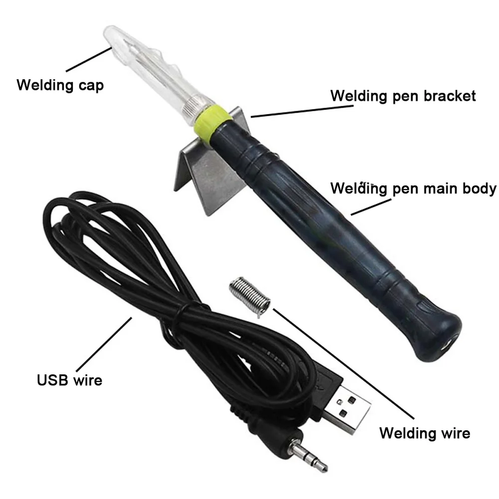 8W 5V USB Powered Electric Soldering Iron Solder Pen Welding Torches