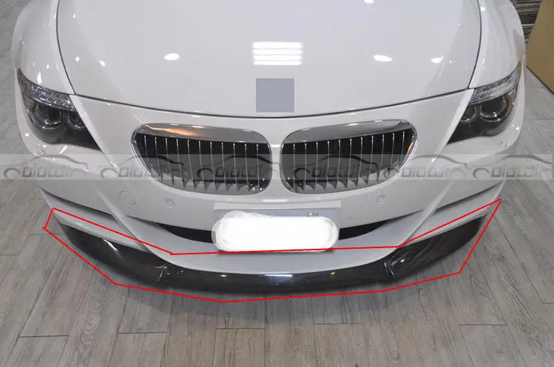 Carbon Fiber Front Bumper Lip Body Kit V Type For BMW E64 E63 M6 Coupe 2DR 2006-2010